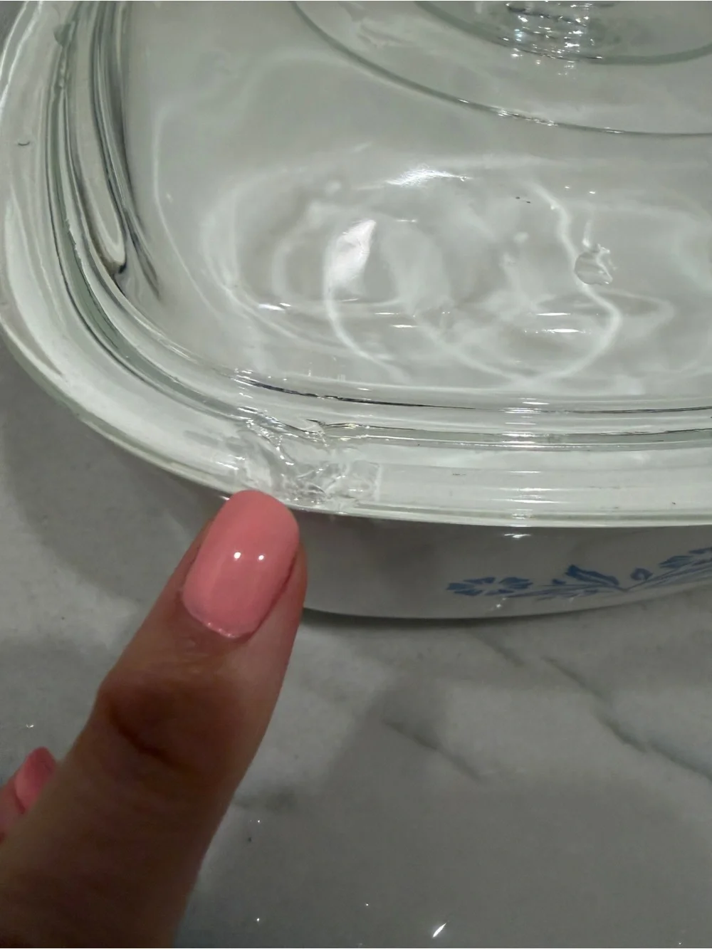Vintage CorningWare Set Blue Cornflower Pattern and Trifoil  - Set of 4